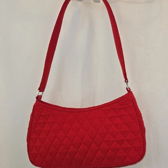 Vera Bradley Red Quilted Shoulder Bag - Picture 1 of 8